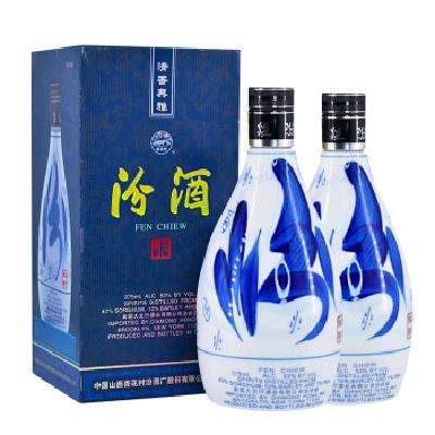 京东百亿补贴：汾酒 青花30 2015年 53度 酱香型白酒 375ml*2瓶 礼盒装 988.02元 