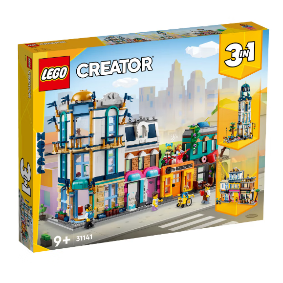 LEGO 乐高 创意百变系列三合一儿童拼装积木玩具男孩礼物31141城镇大街 599元