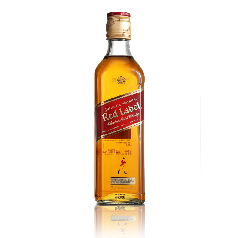 JOHNNIE WALKER 尊尼获加 红牌 调和 苏格兰威士忌 40%vol 375ml 30.05元（需用券）