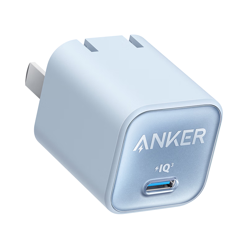 ANKER安克 安心充Pro苹果充电器氮化镓快充PD30W 套装蓝色20W 71.64元
