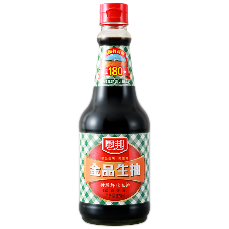 厨邦 特级鲜味生抽 820ml 11.9元