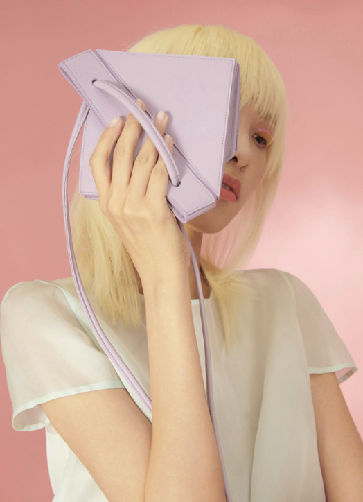 YEE SI 超级适合春夏的 几何拼接小包包