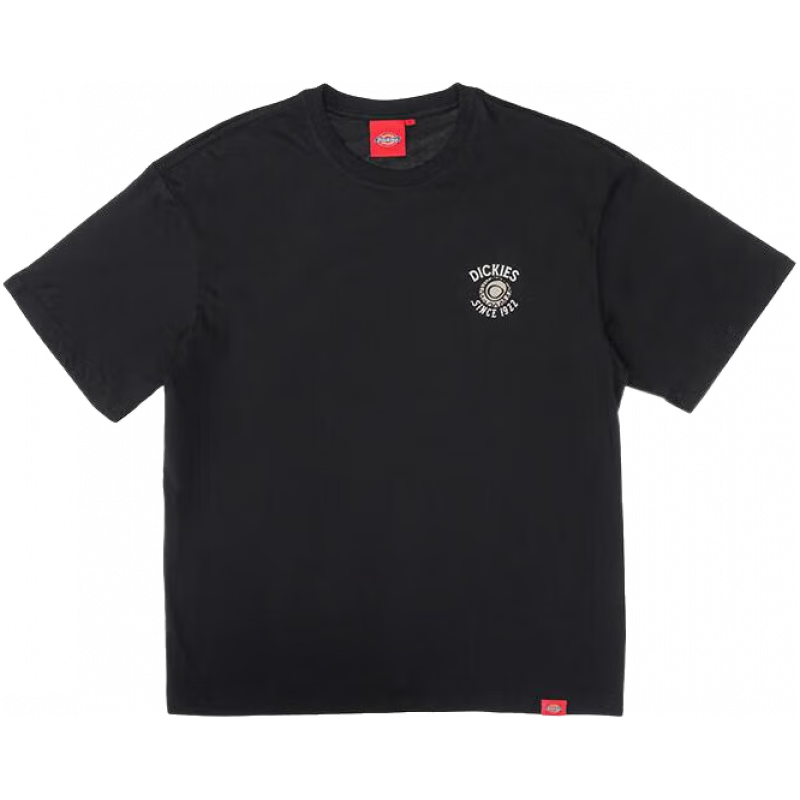 移动端、京东百亿补贴：Dickies 宽松凉感 男士短袖T恤 黑色 （宽松版型） 69