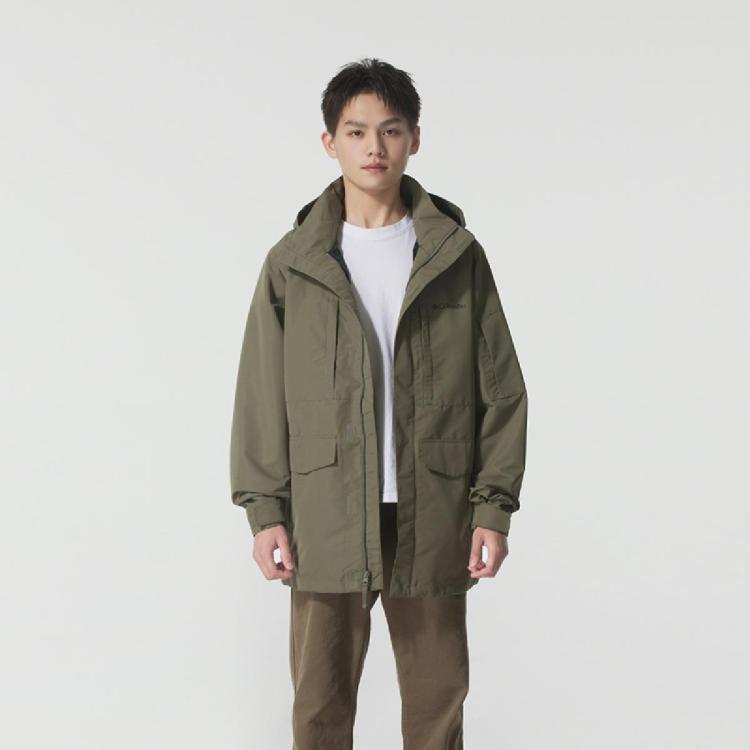 Columbia 连帽梭织夹克男装上衣休闲舒适跑步健身训练时尚日常户外运动外套 