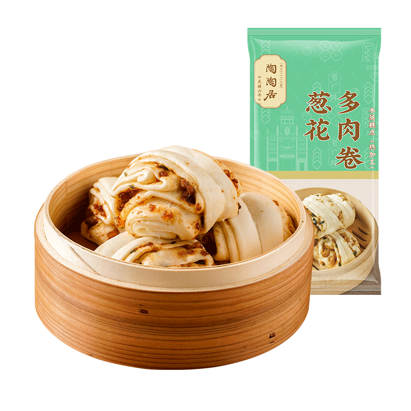 陶陶居 虾饺 肠粉 包子等多款任选5件）葱花多肉卷*1袋 8.8元（需买5件，需