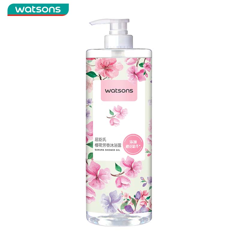 移动端、京东百亿补贴：watsons 屈臣氏 樱花淡雅沐浴乳 1L 16.5元