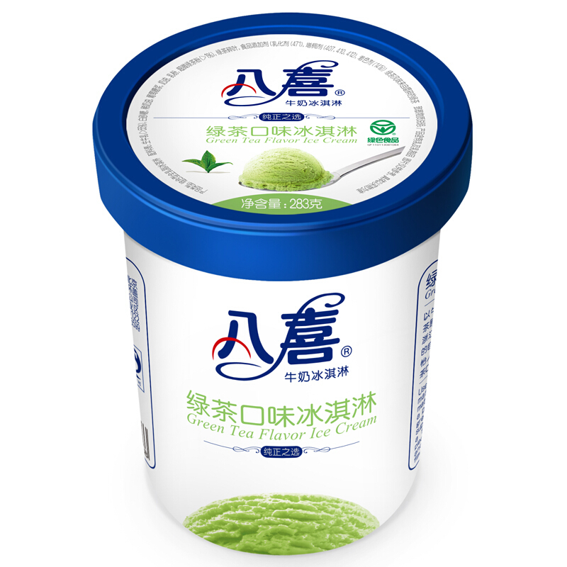 BAXY 八喜 牛奶冰淇淋 绿茶口味 283g 13.42元（需用券）