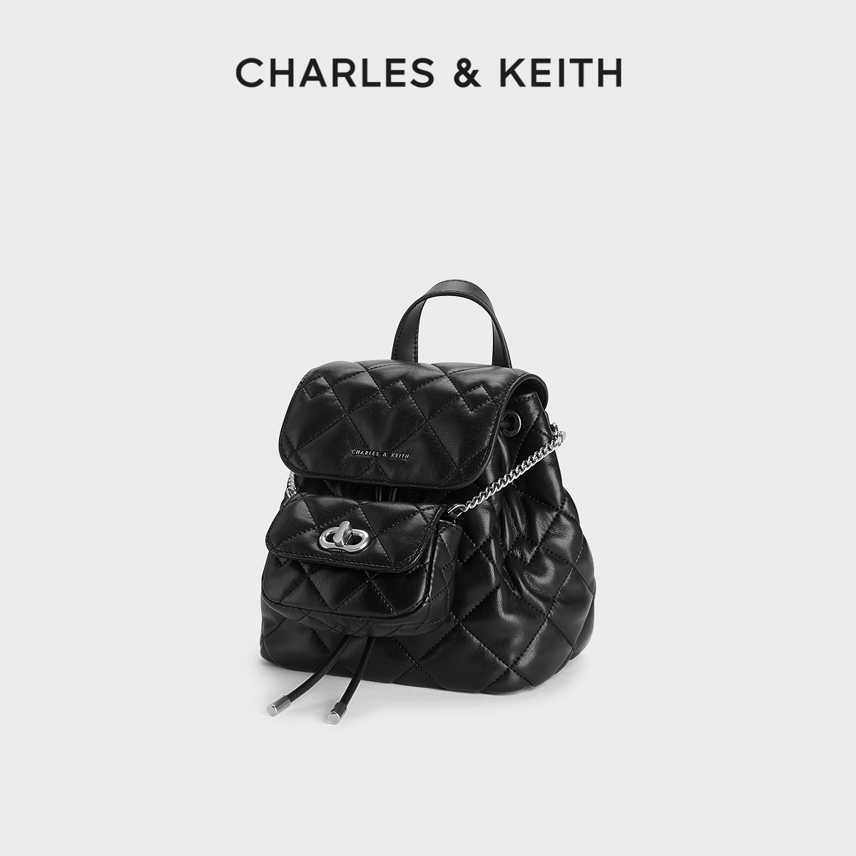 CHARLES & KEITH CHARLES&KEITH24CK2-60151400菱格大容量双肩包 569元