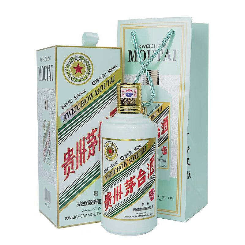 春焕新：MOUTAI 茅台 癸卯兔年 生肖纪念酒 2023年 53%vol 酱香型白酒 500ml 单瓶