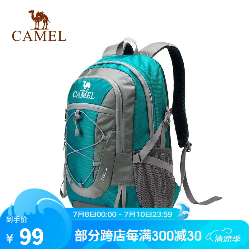 CAMEL 骆驼 户外双肩包男女 30L徒步旅行运动登山包大容量轻便防泼水背包 A9W3