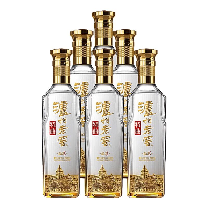 泸州老窖 特曲晶彩 52° 浓香型 500ml 6瓶 1314.72元（合219.12元/件）