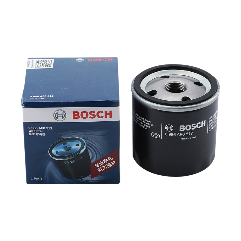 BOSCH 博世 机油滤芯清器0986AF0512适用大众Polo朗行朗境桑塔纳昕锐昕动 11.39元