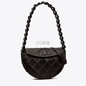 多色可选！Tory Burch 汤丽柏琦 Mini Fleming Crescent 单肩包