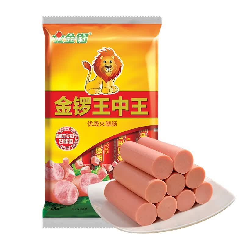 金锣 王中王火腿肠 60g*10支 17.9元 - 线报酷