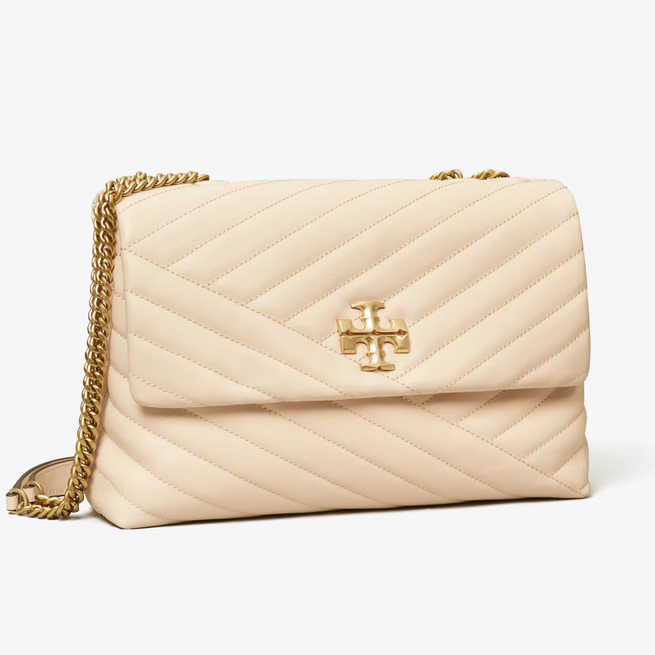 Tory Burch 汤丽柏琦 Kira Chevron Convertible 链条单肩包 7折 $419（约3059.87元）