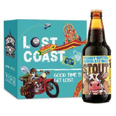 Lost Coast 迷失海岸 花生酱世涛 精酿啤酒 美国进口 355ml*12瓶 礼盒装 168元