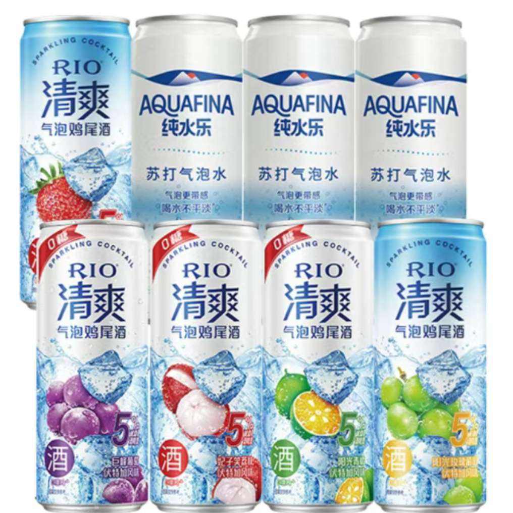 百亿补贴：RIO 锐澳鸡尾酒清爽0糖*330ml*5罐+百事气泡水330ml*3罐 13.85元