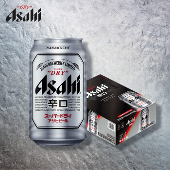Asahi 朝日啤酒 朝日超爽 生啤酒 330ml*24听 96元