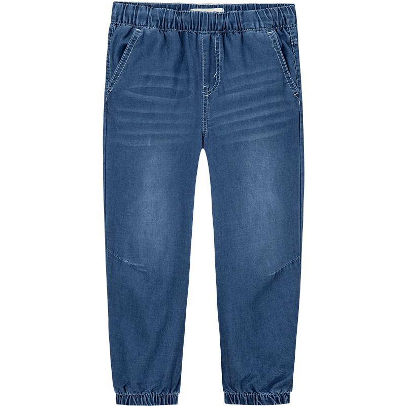 Levis【天丝软牛仔裤】李维斯儿童长裤夏季透气童装牛仔裤男女防蚊裤 湖底