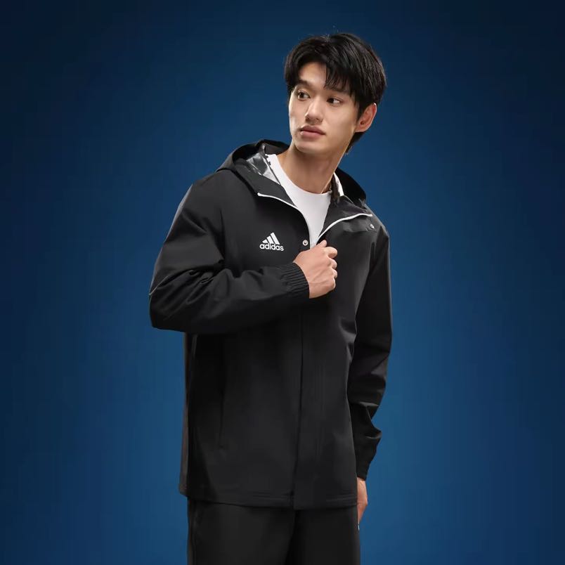 adidas 男款连帽夹克外套 IK4010 200.92元（需买2件，需用券）