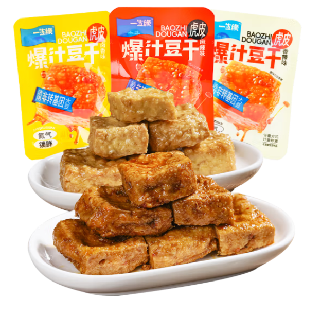 一生缘 虎皮爆汁豆干 330g 混合口味 另送20袋素毛肚 16.35元