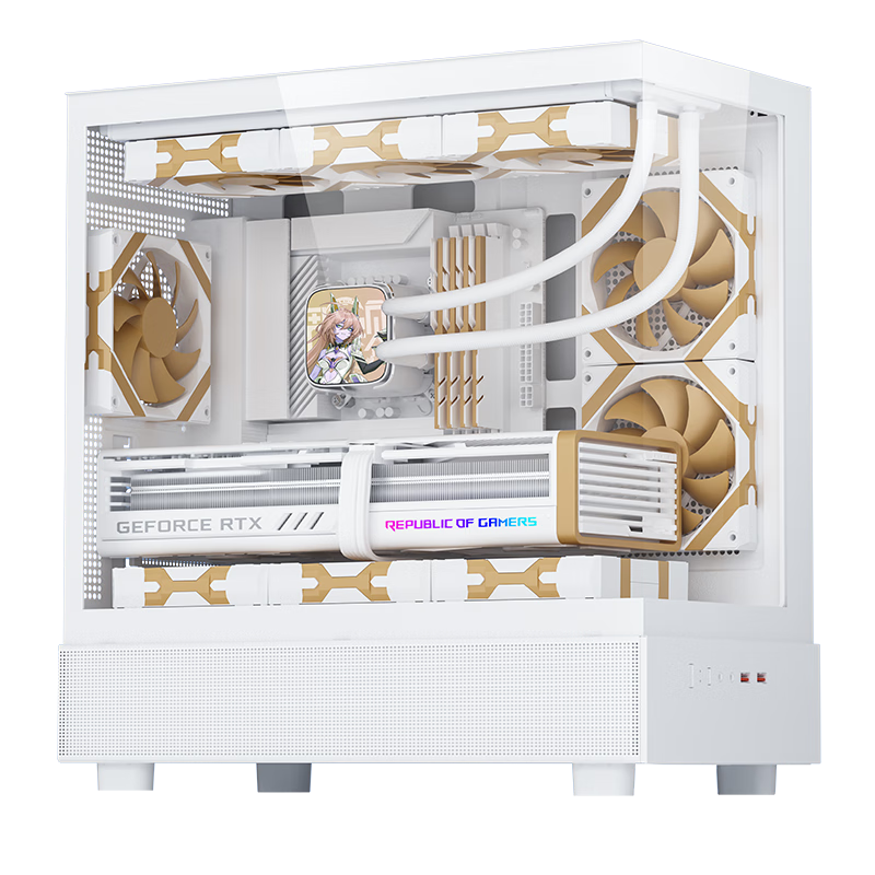 plus会员：金河田（Golden field）HIFI系列 RTX27 雪装 海景房机箱270°无A柱 173.01