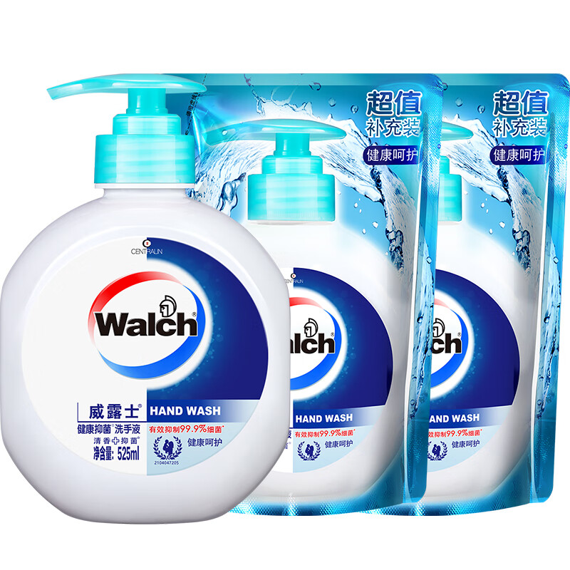Walch 威露士 洗手液套装 有效抑菌99.9% 525ml*2瓶 ￥14.95