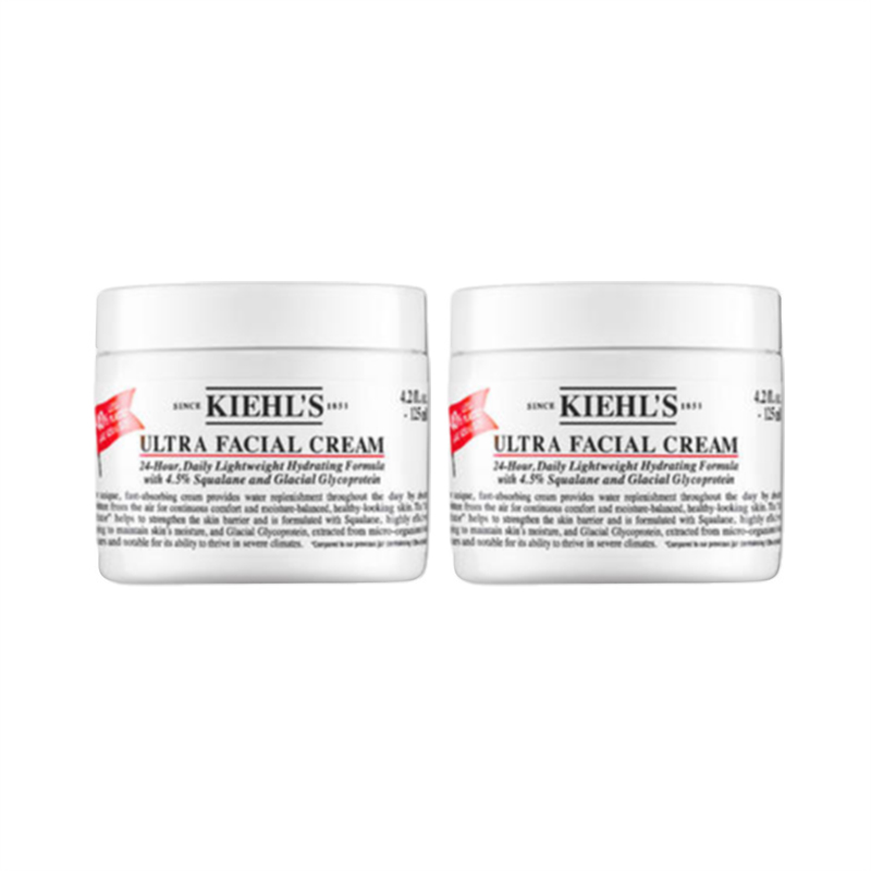 Kiehl's 科颜氏 高保湿面霜保湿修护平滑肌肤水润肌肤125ml*2 405元