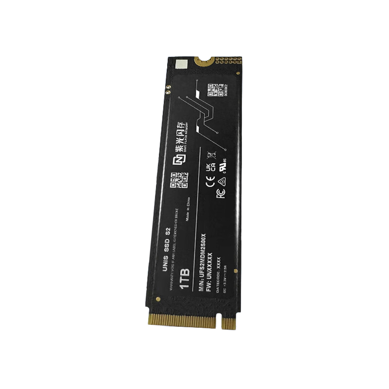 UNIS FLASH MEMORY 紫光闪存 S2 NVMe M.2 固态硬盘 1TB（PCI-E4.0） 399元