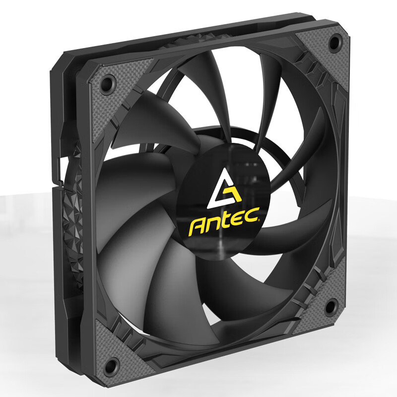 移动端、京东百亿补贴：Antec 安钛克 F1-B黑色12cm风压扇 66CFM 大4PIN串接接头