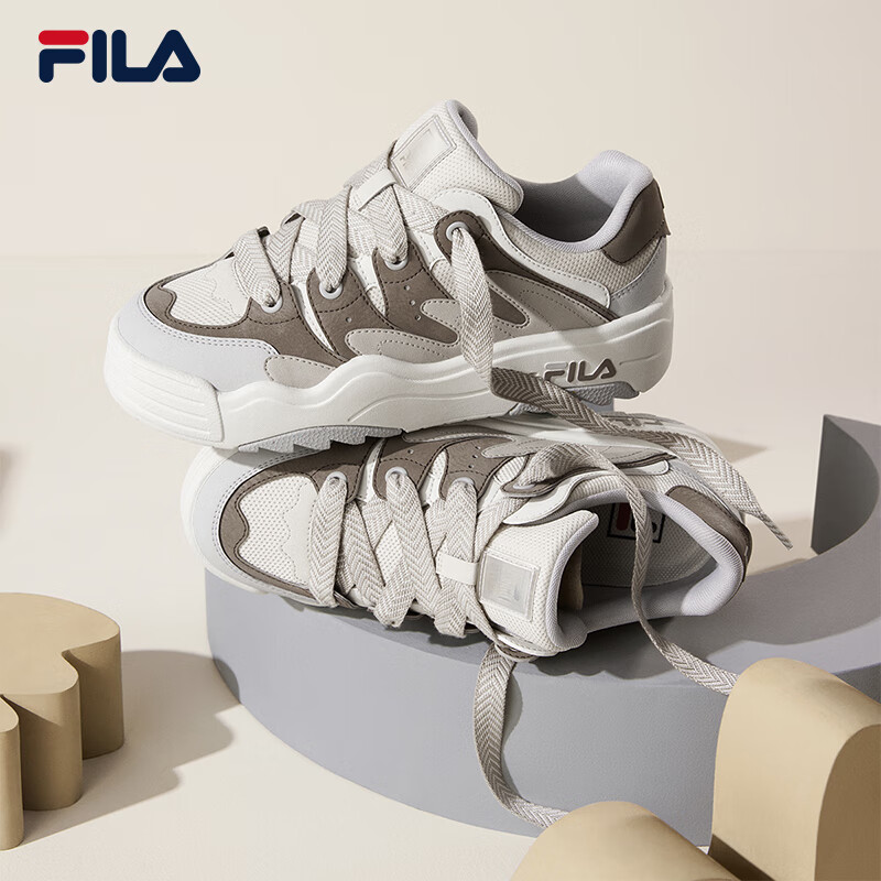 PLUS会员、需入会：FILA 斐乐官方女鞋ROSETTA摩登板鞋斑斓鞋 414.21元（需领券