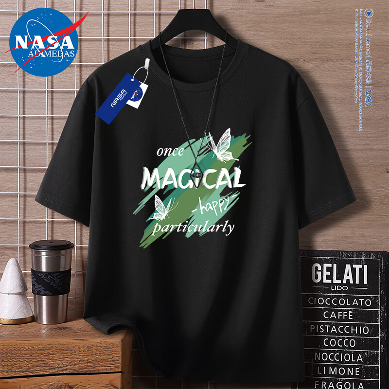 NASA ADIMEDAS 男士纯棉印花短袖T恤*2件 29元