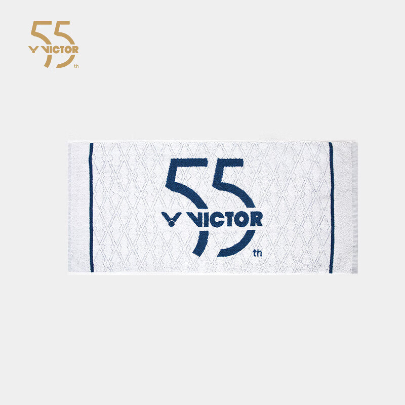 VICTOR 威克多 羽毛球运动护腕55周年系列护手带胜利吸汗擦汗巾健身毛巾 TW-55