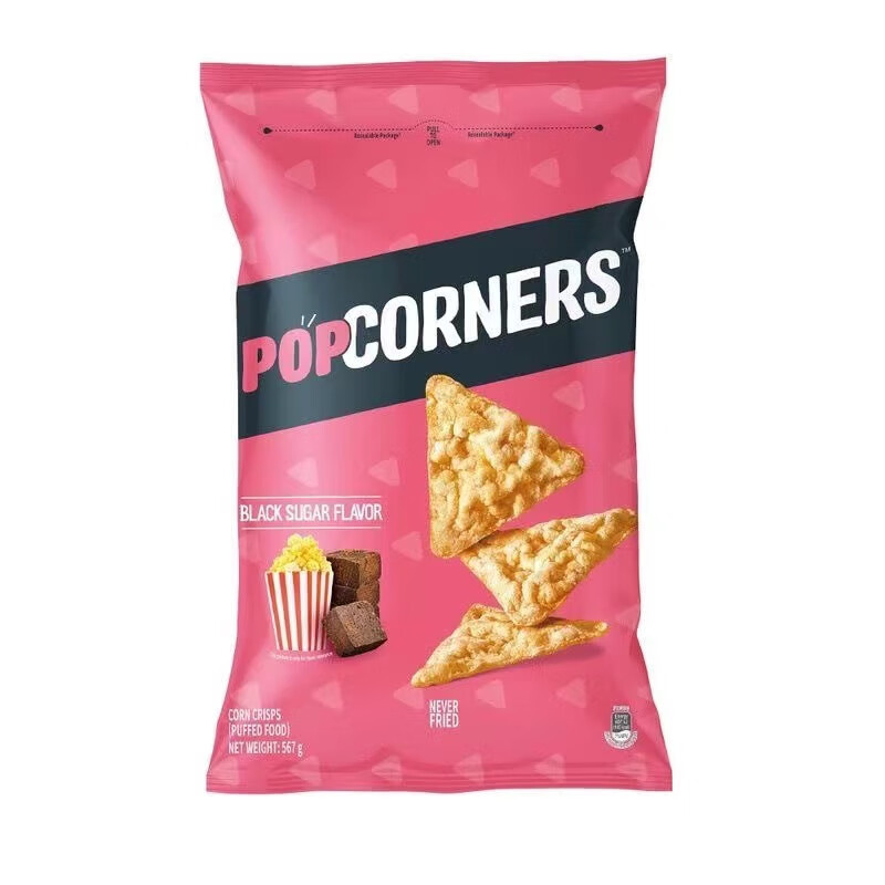 POPCORNERS 哔啵脆 黑糖味玉米片567g 9.8元