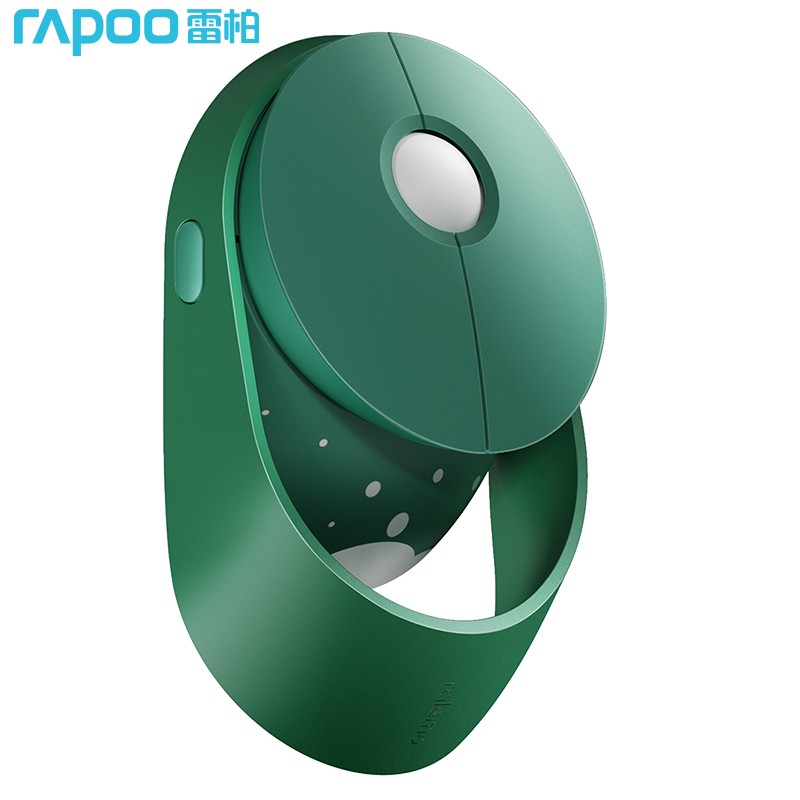 RAPOO 雷柏 ralemo Air 1圣诞定制版 2.4G蓝牙 双模无线鼠标 1600DPI 绿色 109元