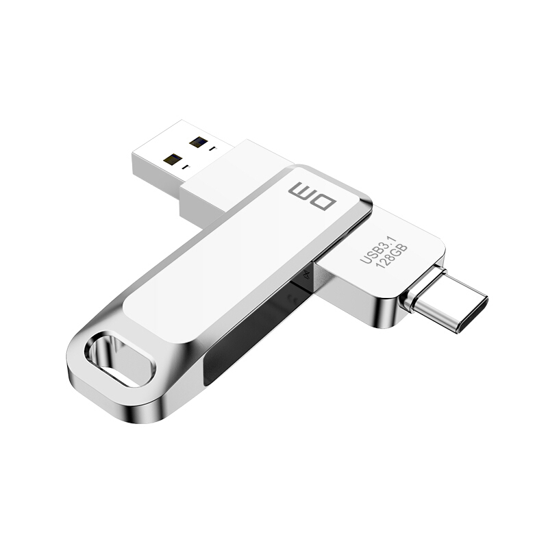 DM 大迈 PD168 USB3.1 U盘 银色 128GB USB-A/Type-C 31.7元（需用券）