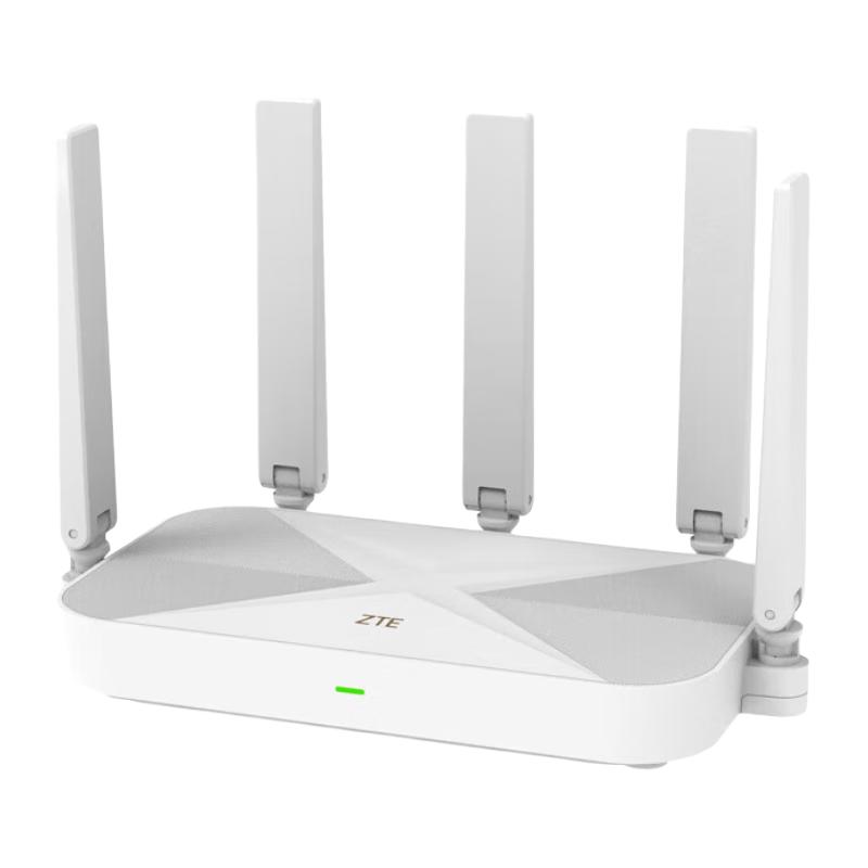中兴 ZTE AX3000 巡天版 双频3000M 家用千兆Mesh无线路由器 Wi-Fi 6 单个装 白色 120