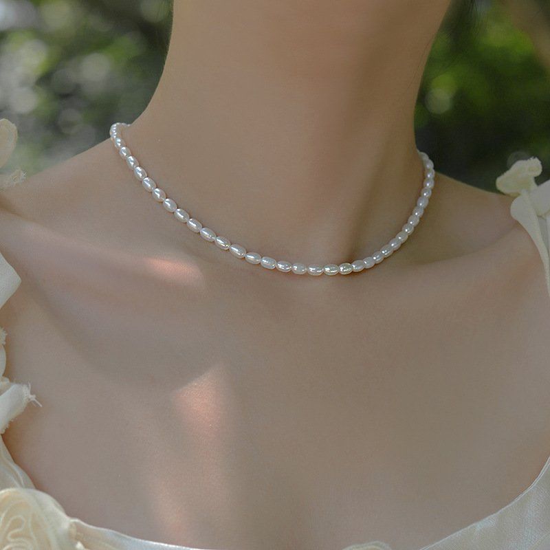 珍·尚银 珍尚银天然淡水珍珠项链女款轻奢小众2024新款颈链 113.68元（需买3