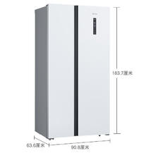 SIEMENS 西门子 502升变频无霜冰箱双开门对开门家用大容量超薄嵌入白色BCD-502