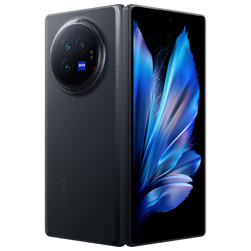 vivo X Fold3 16GB+1TB 薄翼黑 219g超轻薄 5500mAh蓝海电池 超可靠铠羽架构 折叠屏 