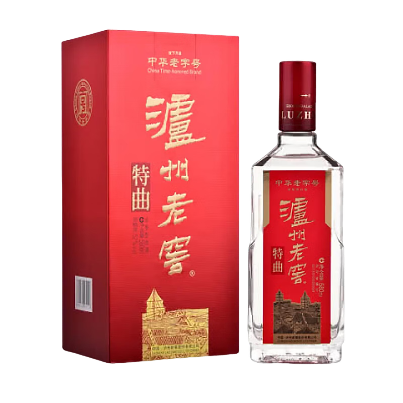 移动端、京东百亿补贴：泸州老窖 特曲 52度 浓香型白酒 580ml 276.4元