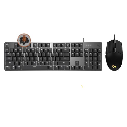 罗技 logitech K845 有线机械键盘 茶轴+G102 有线鼠标 键鼠套装 黑色 299.1元（需