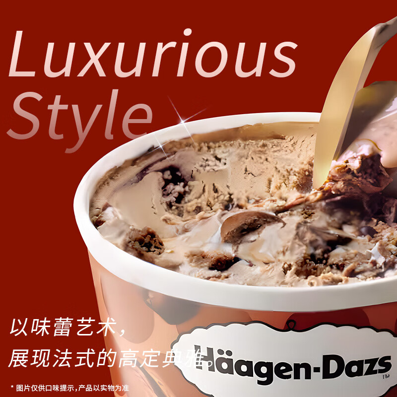 Häagen·Dazs 哈根达斯 双重巧克力 高定马卡龙冰淇淋100ml 27.84元
