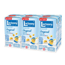 力大狮（Lactasoy）力大狮豆奶 泰国进口豆奶 植物奶儿童营养早餐奶原味125ml*
