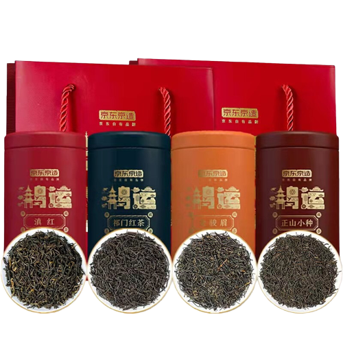 京东京造 鸿运四大红茶500g 金骏眉 正山小种 滇红 祁门红茶 69.91元