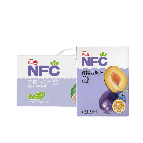 汇源 NFC西梅汁200ml*12盒 79.9元