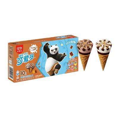 概率券、plus会员：可爱多 和路雪 功夫熊猫 甜筒冰淇淋20g*10支*5件 25.90元（