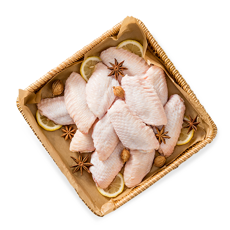 京东百亿补贴、Plus会员:京觅 国产优质鸡翅中1kg 单翅40g以上 冷冻 京东旗下
