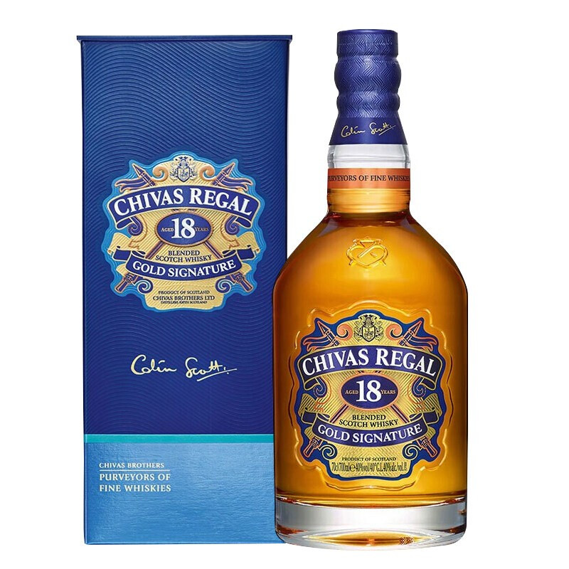 CHIVAS 芝华士 18年 苏格兰威士忌 40%vol 1L/瓶 423元（需用券）