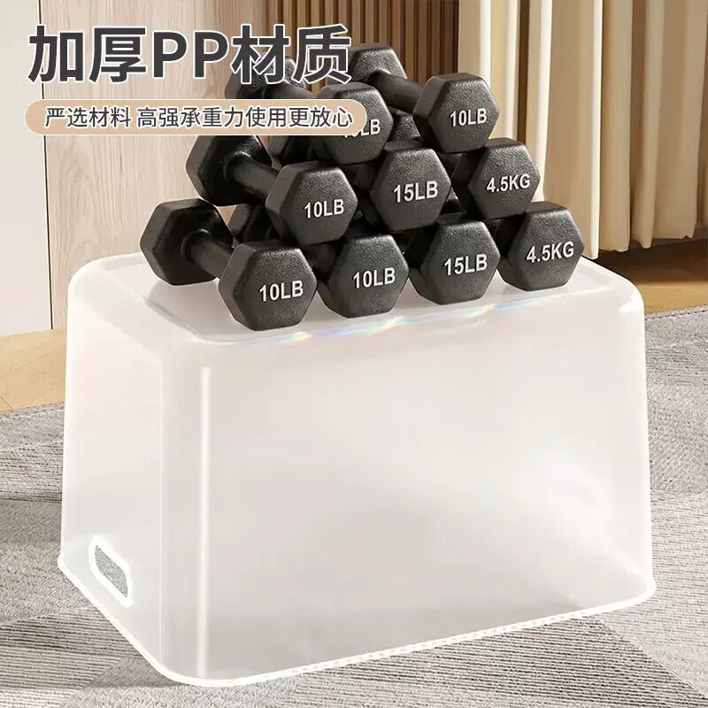 稻草熊 磨砂透白有盖款 高款特大号 2个装 收纳箱 19.7元 - 线报酷